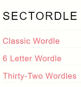 Sectordle